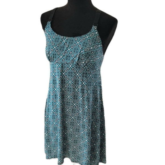 Apt. 9 Teal Floral Trellis Racerback Nightgown - Picture 2 of 7